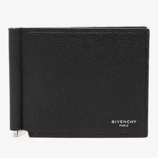 엠보스드 로고 페블 가죽 머니 클립 BK60GQK213 001