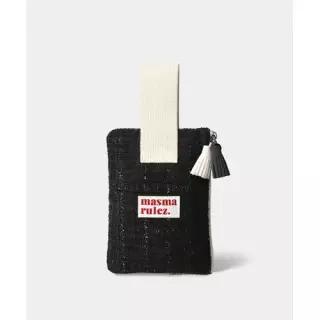 매장정품 MASMARULEZ 5004411765 Strap pouch 엘레강스 블랙 미니백 클러치 3330154