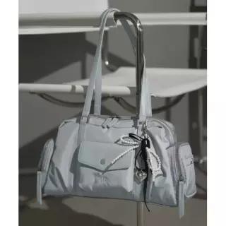 매장정품  MASMARULEZ 5015752193 Lumi nylon shoulder bag Fog blue 호보백 파우치백 5306600