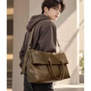 SSRL Module Flap Tote Bag Khaki Brown