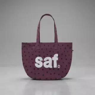 SAFARISPOT 사파리스팟 X 1011갤러리 시그니처 로고 도트 토트백 퍼플