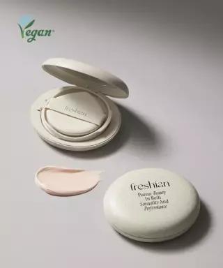 프레시안 FRESHIAN 톤업 선쿠션 에그라이크 쿠션 12g 비건 SPF33 PA