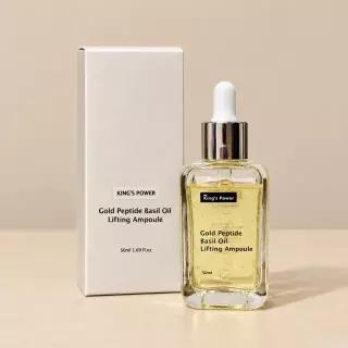 킹스파워 이데셀 골드 PDRN 바질 오일 리프팅 녹는실 앰플 50ml x 1개