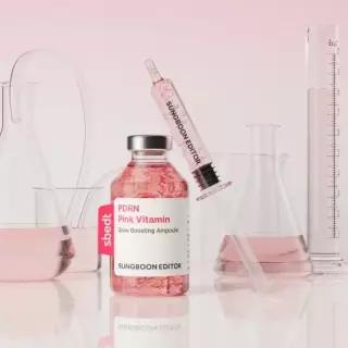 성분에디터 PDRN 녹는실 핑크 비타민 글로우 부스팅 앰플 40ml