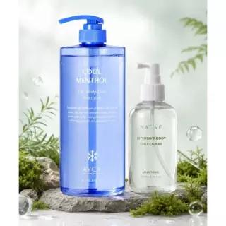 매장정품 AVCA 두피 쿨링 세트[샴푸 1000ml 1개 + 헤어토닉 200ml 1개]