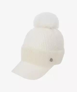 NE3CS56A 여성 웜 폼폼 캡 IVORY