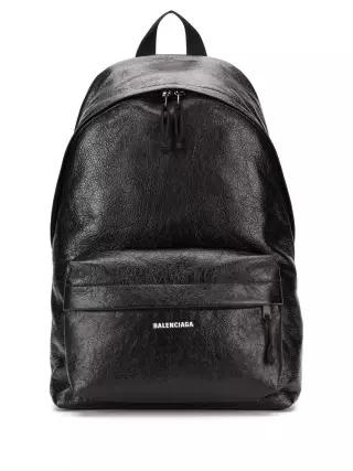26FW 발렌시아가 블랙 Explorer 램 스킨 백팩 5032211VG071000