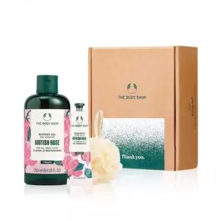 매장정품 THE BODY SHOP 브리티쉬 로즈 샤워 젤핸드 크림 선물세트 (888114)
