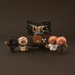 라인프렌즈 LAFC | LINE FRIENDS 브라운 랜덤 미니 인형 키링