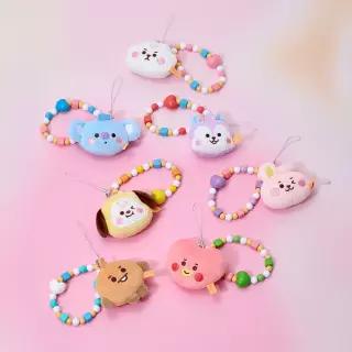 라인프렌즈 BT21 BABY JELLY SHOP 인형 모바일 스트랩