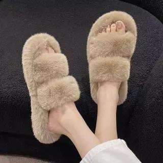 더블 털슬리퍼 털슬리퍼 털슬