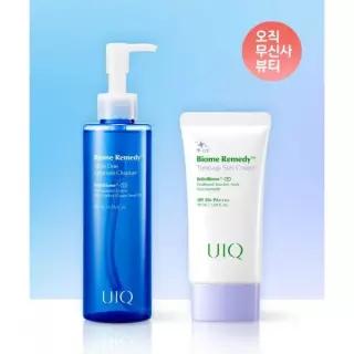 UIQ 바이옴 레미디 톤업 선크림 보라 50ml + 바이옴 레미디 올인원 앰플 클렌저 200ml