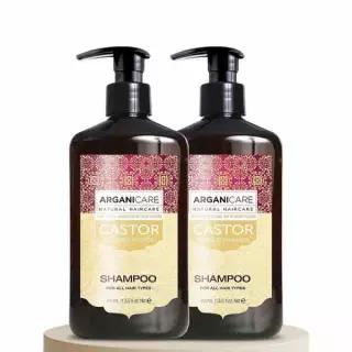 아르가니케어 캐스터아르간 오일 모발 강화 샴푸 400ml*2