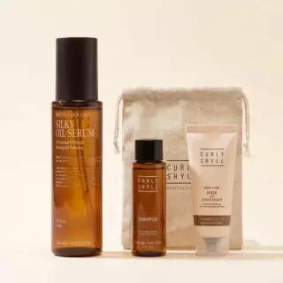 [단독기획]커리쉴 실키 오일 세럼 70ml 기획(+샴푸 50ml+마스크 30ml+파우치)