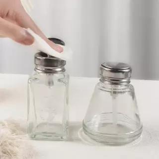 아세톤 네일 리무버 디스펜서 펌프형 네일 젤 제거 투명 유리