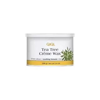 GiGi Tea Tree 크림 소프트 왁스, 진정 제모, 얼굴 및 바디, 414ml(14온스) 431295