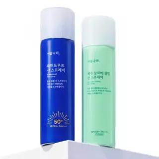 [PICK/산리오/한교동]식물나라 워터프루프/알로에쿨링 선 스프레이 100ml (단품/1+1/트리플)