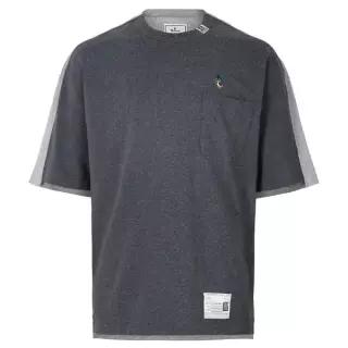 미하라야스히로 26SS 차콜 프론트 백 티셔츠 A16TS602 CHARCOAL