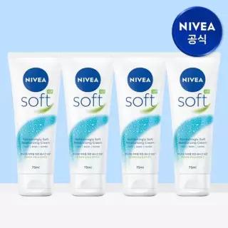 니베아 소프트 리프레싱 모이스춰라이징 크림 75ml 4개