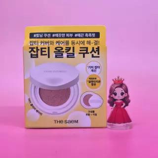 더샘 픽서 증정 리얼 톤업 스킨 퍼펙션 글루타치온 토닝 쿠션 &&& 본품 + 리필 19N 클리어 베이지