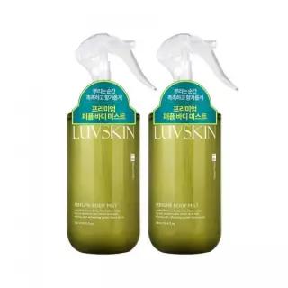 매장정품 LUVSKIN 퍼퓸 바디미스트(그린플로럴향) 300ml x 2개