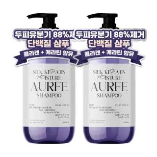 1+ 1 아우페 단백질 퍼퓸 샴푸 대용량 약산성 실크케라틴 모이스처 저자극 지성 두피 트리트먼트 474779