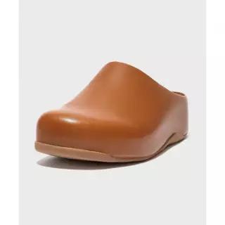 핏플랍 FITFLOP 슈브 레더 뮬 클로그 슬리퍼 Light Tan