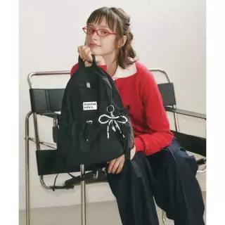 MASMARULEZ mini ver. Ribbon pocket backpack_Black206090