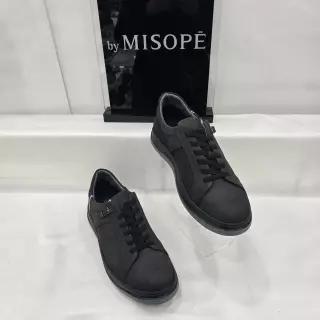 [미소페]By미소페 남성 누벅 경량 밴드 스니커즈 122HH330PT008 BLACK 2_JJ