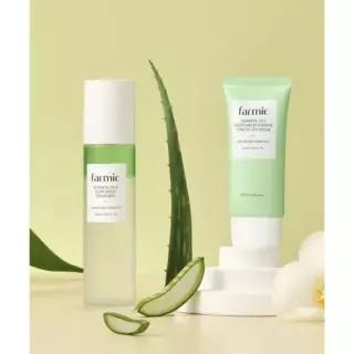 FARMIC 슈퍼풀 베지 글로우 그린 세럼 미스트 150ml + 워터 에센스 톤업 선크림 50ml 2419899
