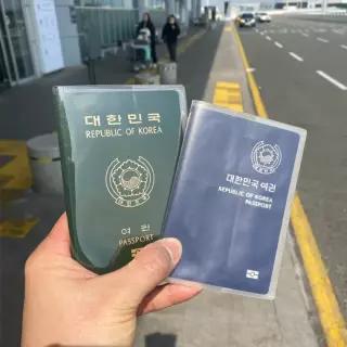 [행복사이소] 여권 케이스 커버 투명 반투명 신여권케이스