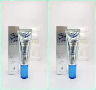 1+1 파이온텍 파이진 블루선 UV 쿨에센스 선크림 썬크림 40ml(SPF50+) 2개