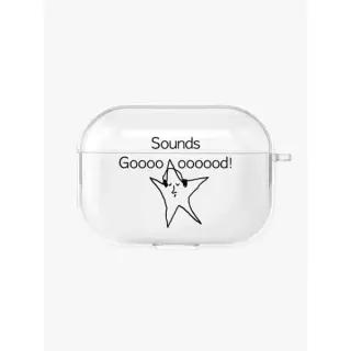 매장정품 AFTERNOONLIVE (Star) Sounds Goooooooood Airpods Case (For 1,2,3,4, Pro, Pro2,Pro3)