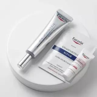 유세린 하이알루론 3X 아이크림 15ml 기획 (+진정장벽 마스크팩 1매+광채 세럼 7ml)