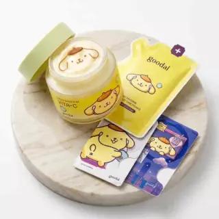 [9월 픽/산리오 콜라보] 구달 청귤 비타C 잡티케어 크림 알파 75ml+75ml 리필 기획(+폼폼푸린 카드케이스)