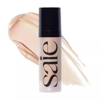 Saie Mini Glowy 슈퍼 젤 - 비타민 C와 스쿠알렌 오일이 풍부한 하이드레이팅 메이크업 프라이머 및 일루미