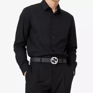 구찌 인터로킹 버클 GG 수프림 벨트 블랙) 411924 KGDHX 8449