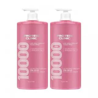 엘라스틴 프로틴 클리닉 10000 모로코 아르간 오일 단백질 고영양 샴푸 피치블로썸향 1000ml x 2개