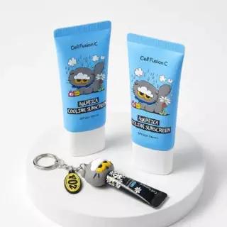 [수분밀착썬/조앤프렌즈 콜라보] 셀퓨전씨 아쿠아티카 쿨링 썬스크린 35ml 더블 기획 (+10ml+조앤프렌즈 캡