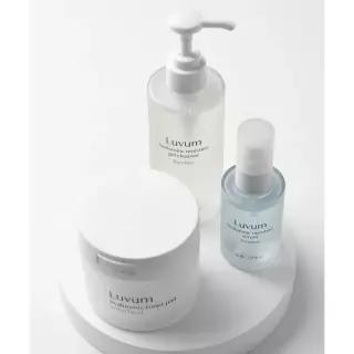 LUVUM 위치하젤 히알루론산 토너 패드 60매+젤 클렌저 200ml
