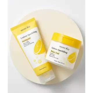 SECRETKEY 레몬 스파클링 필링젤 80ml + 토너 패드 70p