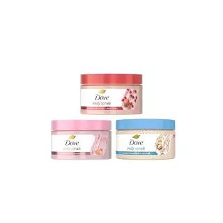 Dove Mixed Body Scub 트라이얼 팩 3팩 여성용 99.2g(3.5온스) 451972