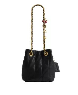 COACH 코치 Jade 스몰 퀼트 가죽 드로우스트링 크로스백 with 참스 그외 각종 632407