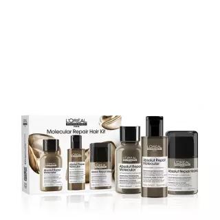 로레알 프로페셔널 앱솔루트 리페어 몰큘러 3종 세트(샴푸 100ml+워터 트리트먼트 75ml+리브인크림 30ml)