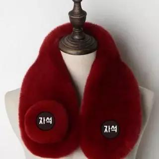 쁘띠 겨울 목도리 미니 자석 목도리 부드러운 코디 여성 쁘띠 겨울
