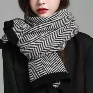 클래식 겨울 목도리 캐주얼 여자 목도리 스카프 데일리 선물 겨울
