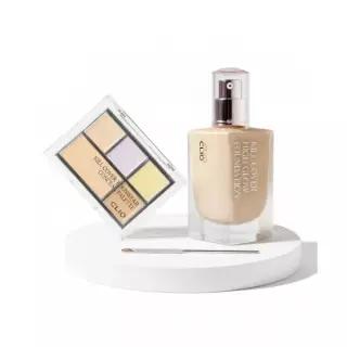 CLIO [SET] 킬커버 컨실 팔레트 + 하이 글로우 파운데이션 [증정] 메이크업스파츌라