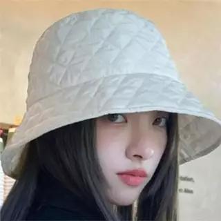 [라일리] Rly 여성 벙거지 모자 퀼팅 패딩 방한 데일리룩
