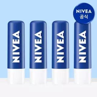 니베아 립케어 에센셜 케어 4.8g 4개