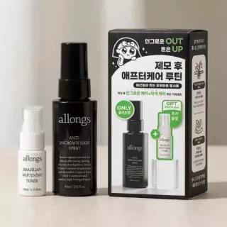 [단독기획] 알롱 안티 인그로운 헤어 스프레이 60ml 기획(+ 토너 10ml 증정)